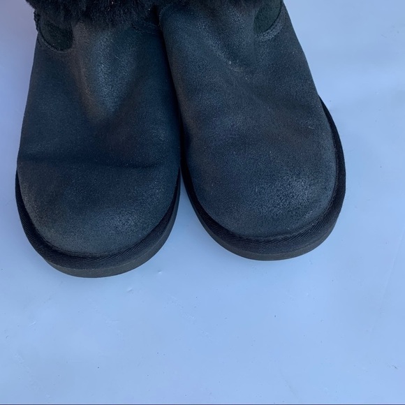 Ugg Haydee Black Strap Boots Size 6 - Picture 5 of 9